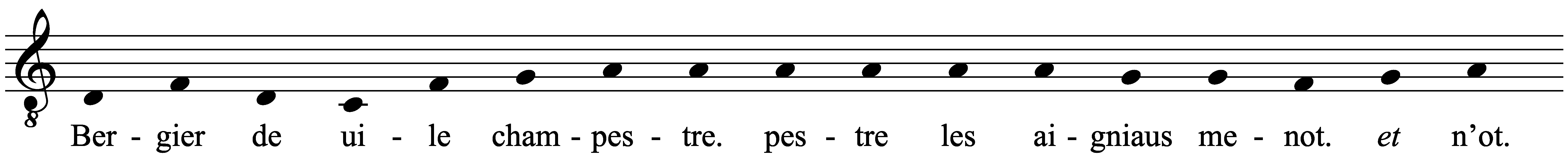 Work musical notation
